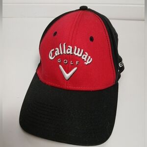 Callaway Golf Red And Black On Size Baseball Cap Hat